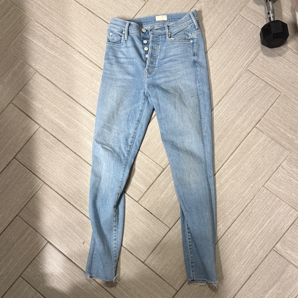 MOTHER Light Blue Skinny Jeans